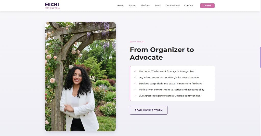 Campaign Website screenshot 5